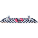 Zestaw do deskorolki RAD Checkers (6 szt.75"|czarny)