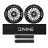 Zestaw 2 sztuk kółek Divine 110 mm Turbo czarne + Divine griptape + Divine gripy