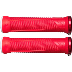 Chwyty ODI AG1 Lock-On (135 mm|czerwony/ognisty czerwony)