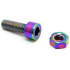 TLC Titanium BMX Seat Sleeve Śruba i nakrętka (Rainbow)