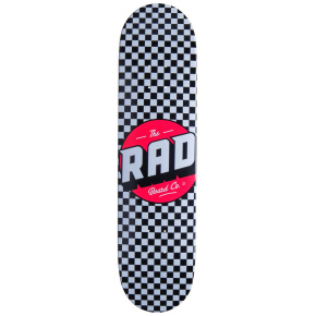 Deskorolka RAD Checker (8"|czarno-biała)
