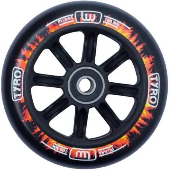 Kółko Longway Tyro Nylon Core 100 mm Black/Fire Flame