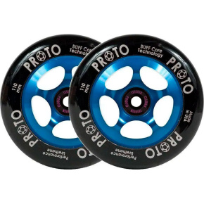Proto Spoked Sliders Kolečka Na Freestyle Koloběžku 2-Balení (110mm|Black On Blue)