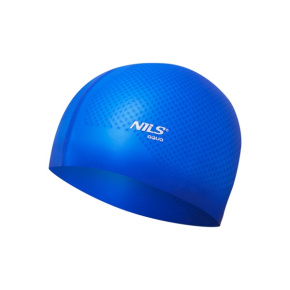 Czepek silikonowy NILS Aqua NQC Dots niebieski