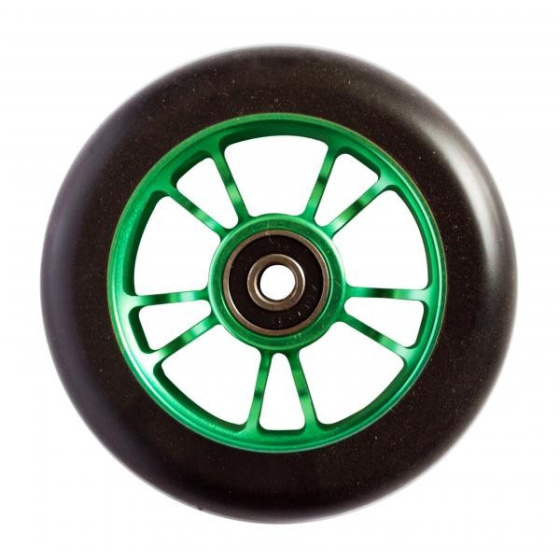 Kołko Blunt 10 Spokes 100 mm Czarny/Zielony