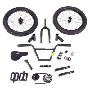Zestaw do budowy BMX Stolen/Fiction Freecoaster V8 (matowa czerń|napęd prawostronny)