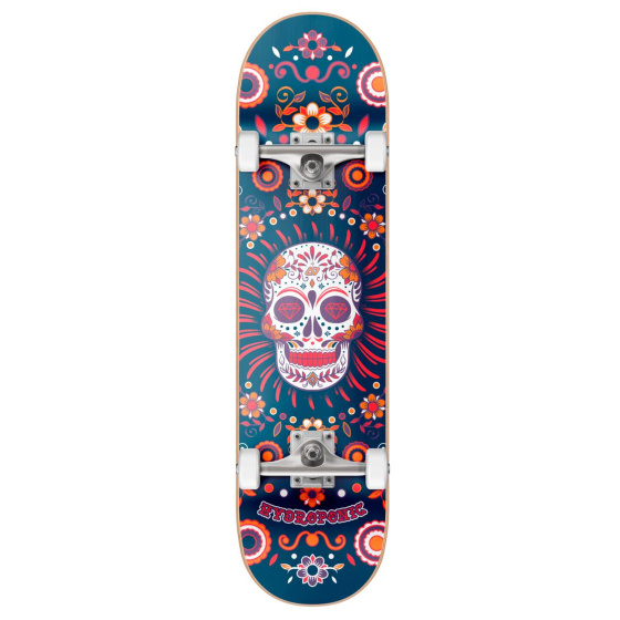 Deskorolka Hydroponic Mexican 7.75" Blue Skull