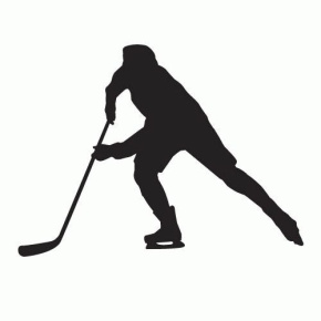 TEMPISH Naklejka sylwetka hokeja