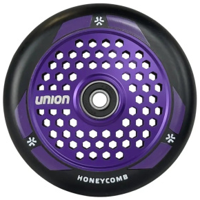 Union Honeycomb Pro Scooter Wheel 110mm Black/Purple Union Honeycomb Pro Scooter Wheel 110mm Black/Purple