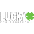 Naklejka Lucky Biały