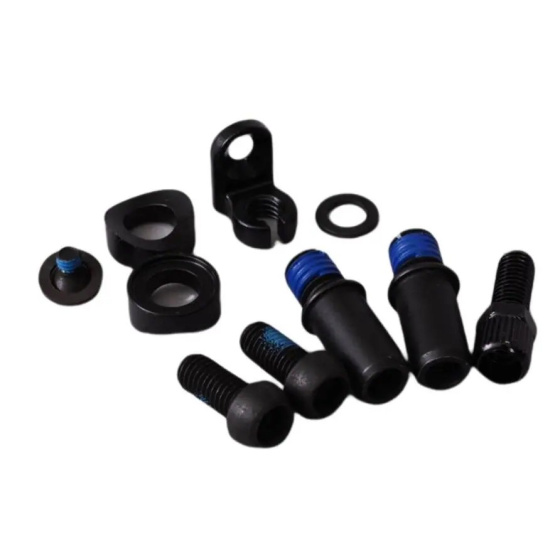 Zestaw prowadnic kabli i zdejmowanych słupków hamulca w ramie objętości