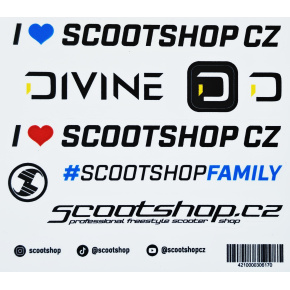 Arkusz naklejek Scootshop.cz X Divine S