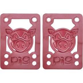 Pig Piles Soft Skateboard Risers 2-Zestaw (Czerwony) Pig Piles Soft Skateboard Risers 2-Zestaw (Czerwony)