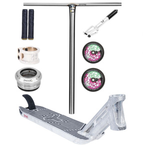 Hulajnoga freestyle Custom Divine X Triad X Oath srebrna