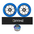 Zestaw 2 szt. kółek Divine 110 mm Spoked niebieskie + Divine griptape + Divine headset