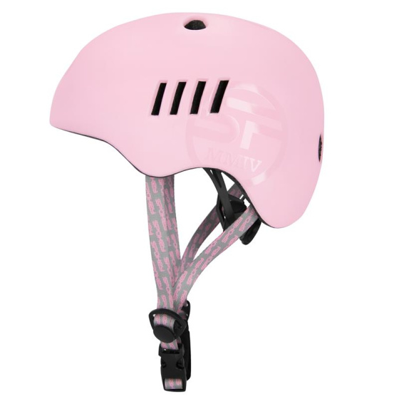 Spokey PUMPTRACK Młodzieżowy kask rowerowy BMX IN-MOLD, 48-58 cm Różowy
