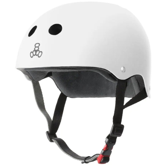 Kask Triple Eight Certified Sweatsaver XS-S White Rubber