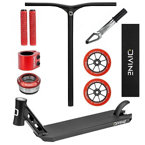 Hulajnoga freestyle Custom Divine Park ALU Black/Red Hulajnoga freestyle Custom Divine Park ALU Black/Red