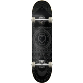 Blueprint Home Heart Skateboard Set (7.75"|czarny/szary)