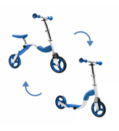Scoobik skuter i reflektor w jednym kolorze niebieskim