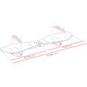 Waveboard Street Surfing WAVE RIDER Abstrakt, Wood
