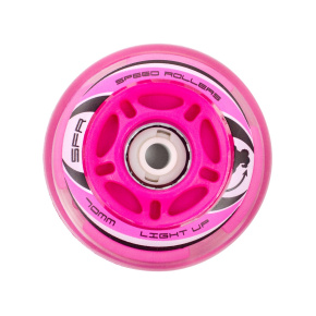 SFR Light Up Inline Wheels - różowe - 64 mm