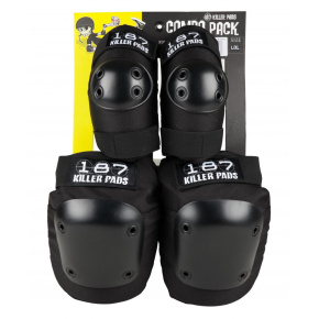 187 Killer Pads Combo Pack Knee & Elbow - XS ADULT Black