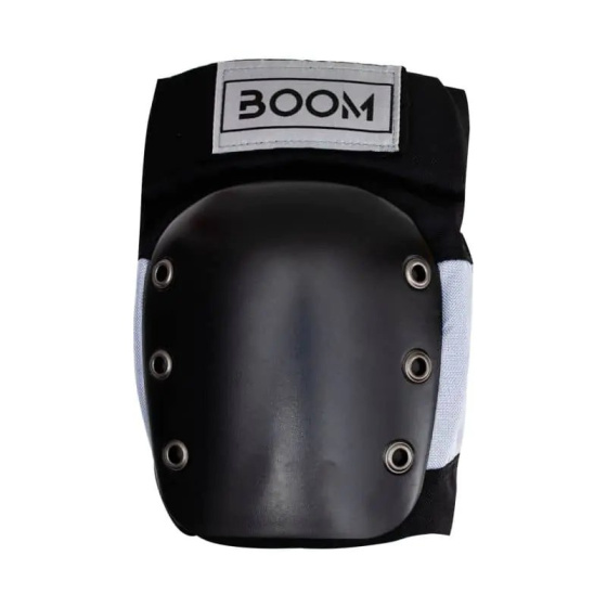 Nakolanniki Boom Solid M czarny/srebrny