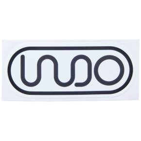Naklejka Indo Logo Biały