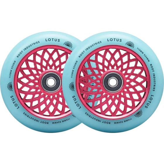 Kółka Root Lotus 110x24 mm Pink/Isotope 2 szt.