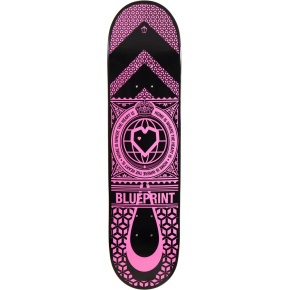 Blueprint Home Heart Skate Deska (7.875"|Černá/Růžová)