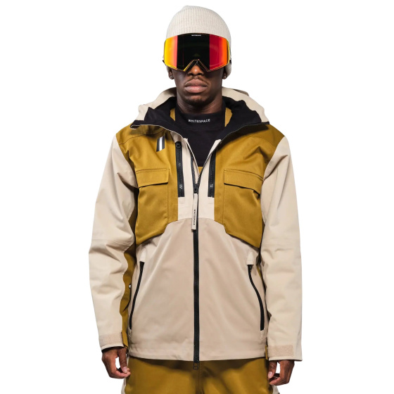 Whitespace 2L Cargo Insulated Kurtka (M|Taupe Green Khaki)