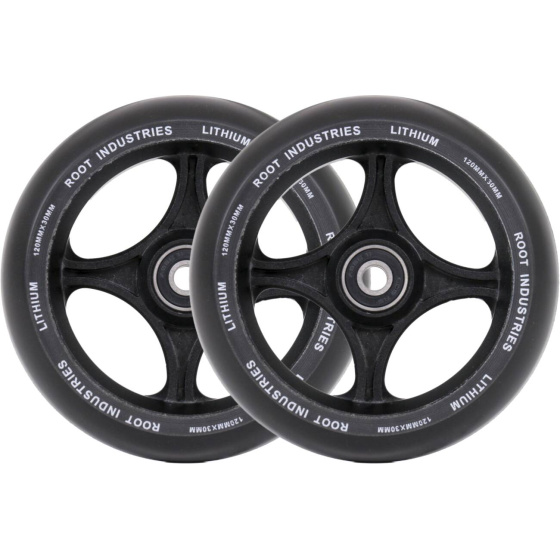 Kółka Root Lithium 120x30mm czarne 2szt