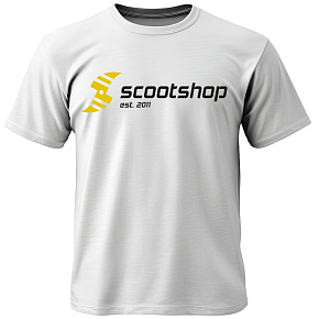 Koszulka Scootshop Logo biała