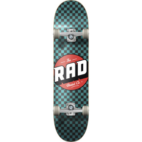 RAD Checkers Progressive Skateboard Set (7.25"|czarny/tyrkusowy)