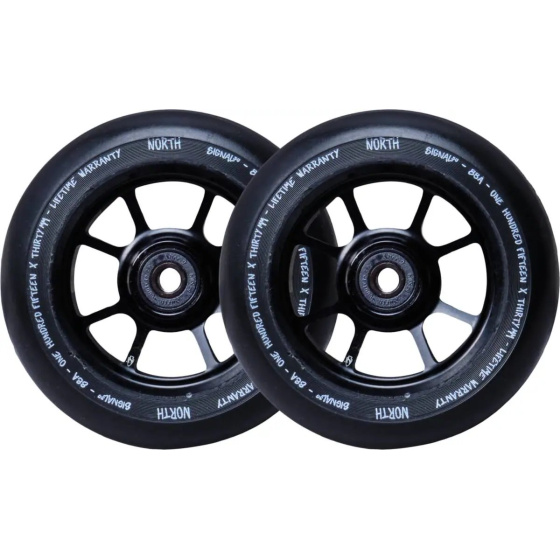 Kółka North Signal 110x30 mm Matte Black 2 szt.