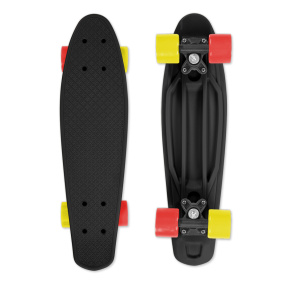 Deskorolka FIZZ BOARD Black, Red-Yellow PU, Czarny