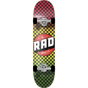 RAD Checkers Progressive Skateboard Set (7.5"|Rasta)