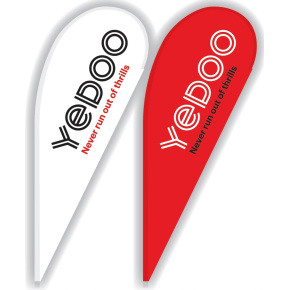 Yedoo Beachflag Yedoo komplet red Beachflag komplet red