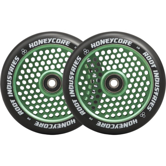 Kółka Root Industries Honeycore Czarny 120 mm Zielony, 2 szt.