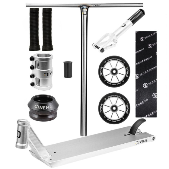 Hulajnoga wyczynowa Custom Divine Street 6" 560 mm srebrna