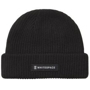 Whitespace Ribbed Beanie (Black)