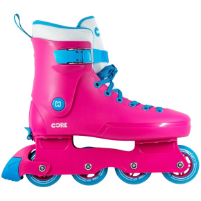Core Retro Regulowane Rolki Dziecięce (Różowe|40-43)