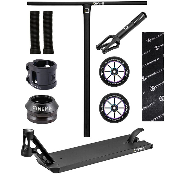 Hulajnoga wyczynowa Custom Divine Street 6" Czarna