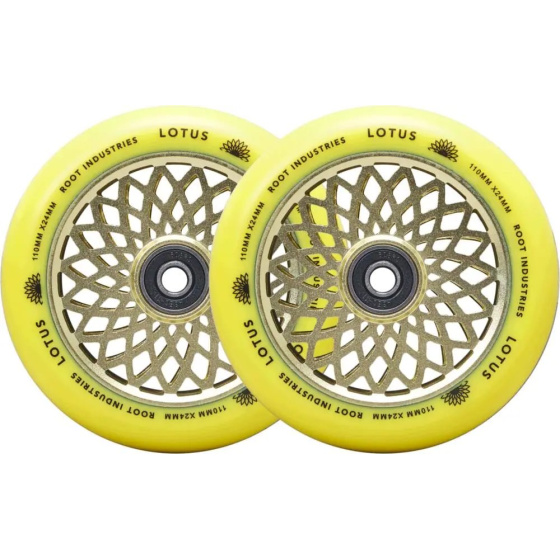 Kółka Root Lotus 110x24 mm Radiant Yellow 2 szt.