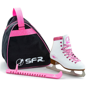 SFR Junior Ice Skate Pack - White - UK:4J EU:37 US:M5L6