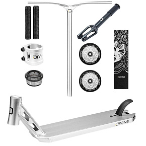 Hulajnoga freestyle Custom Divine Park ALU Srebrna