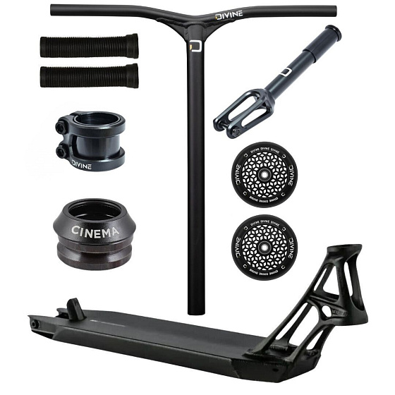 Hulajnoga freestyle Custom Ethic × Divine Park – 460 × 130 mm / 110 × 24 mm / IHC – czarna