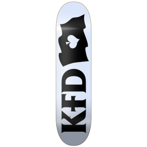 KFD Logo Flagship Skate Deska (8.25"|White)