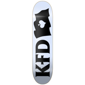 KFD Logo Flagship Skate Board (8.25"|Biały)